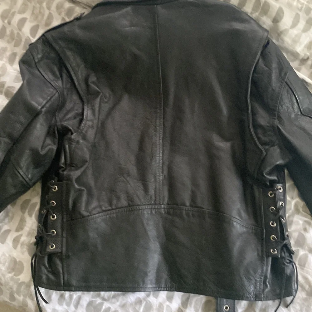 Motorcycle apparel industry leather jacket - Picture 3 of 5
